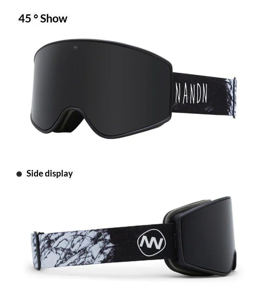 NANEND Cylindrical anti - fog inner layer Mazzucchelli lens ski goggles NG11 - NANEND