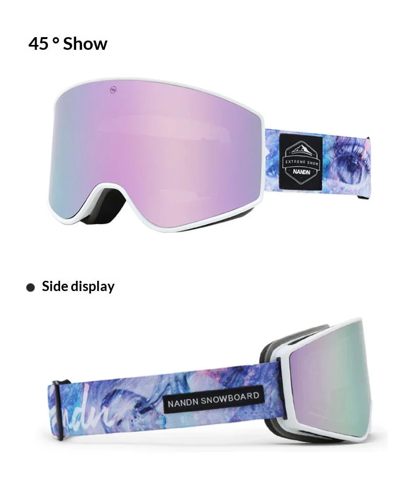 NANEND Cylindrical anti - fog inner layer Mazzucchelli lens ski goggles NG11 - NANEND