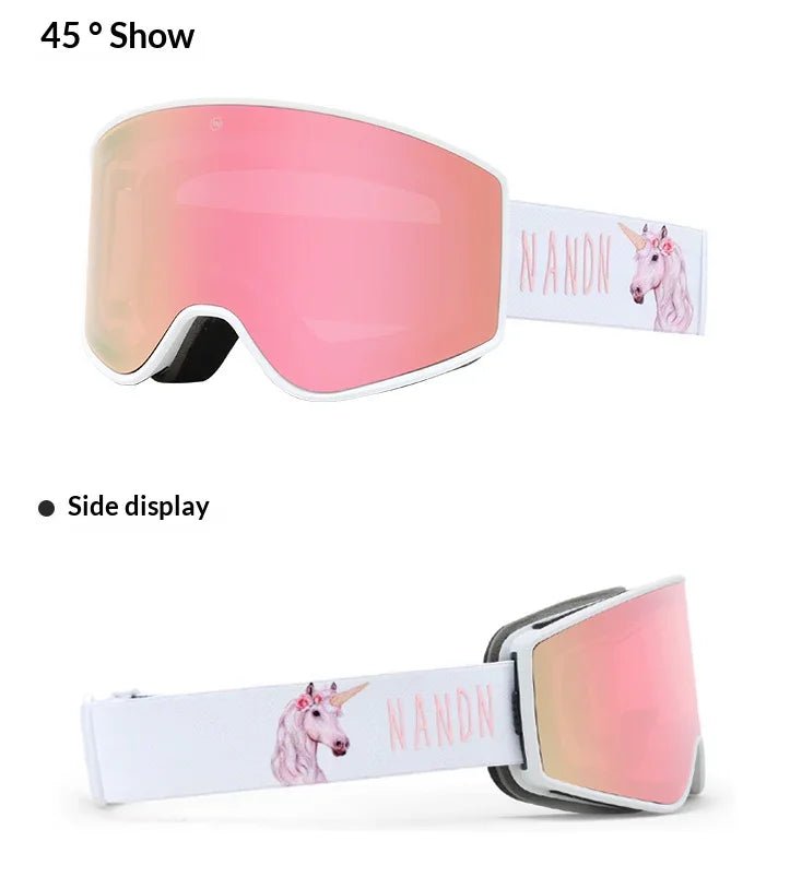 NANEND Cylindrical anti - fog inner layer Mazzucchelli lens ski goggles NG11 - NANEND