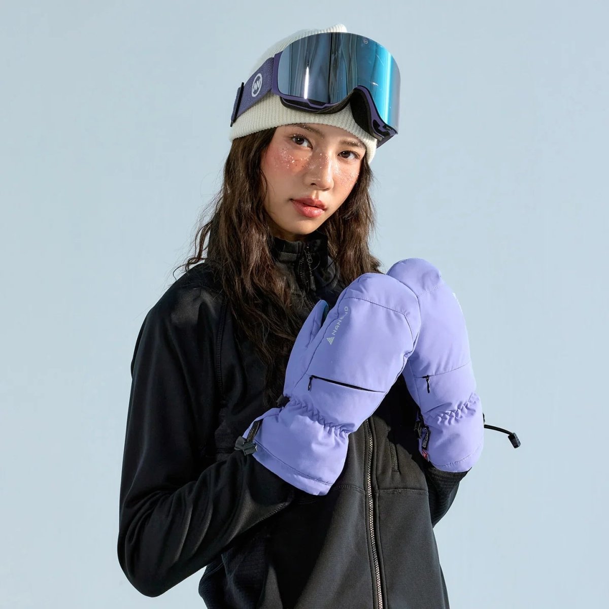 NANEND Fingertip Touchscreen Gold Label P Cotton Filled Ski Gloves - NANEND