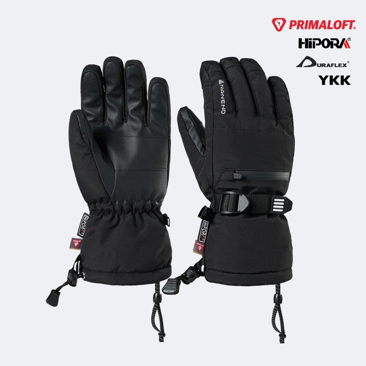 NANEND Five - finger thickened warm and waterproof ski gloves - NANEND