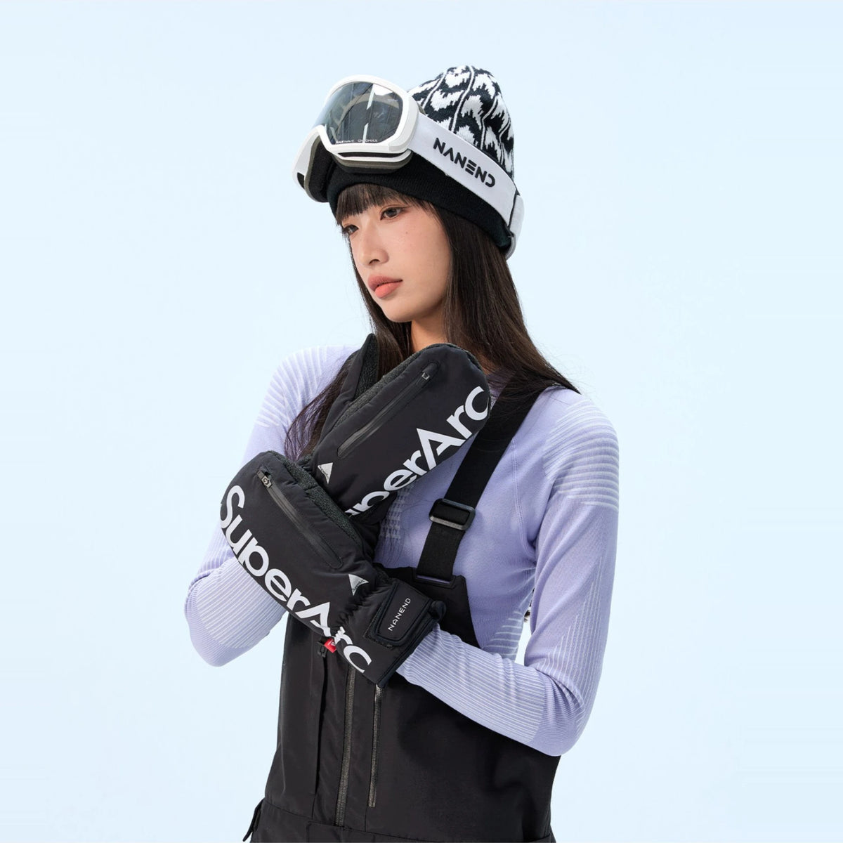 Skyline Series PrimaLoft® Kevlar® Waterproof Abrasion-Resistant Ski Gloves (Black) – NANEND