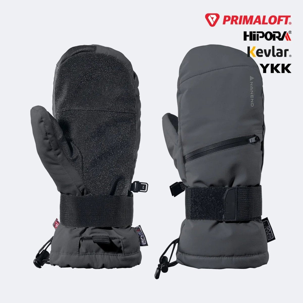 NANEND Gold Standard P - Cotton Filled Professional Warm Ski Gloves - NANEND