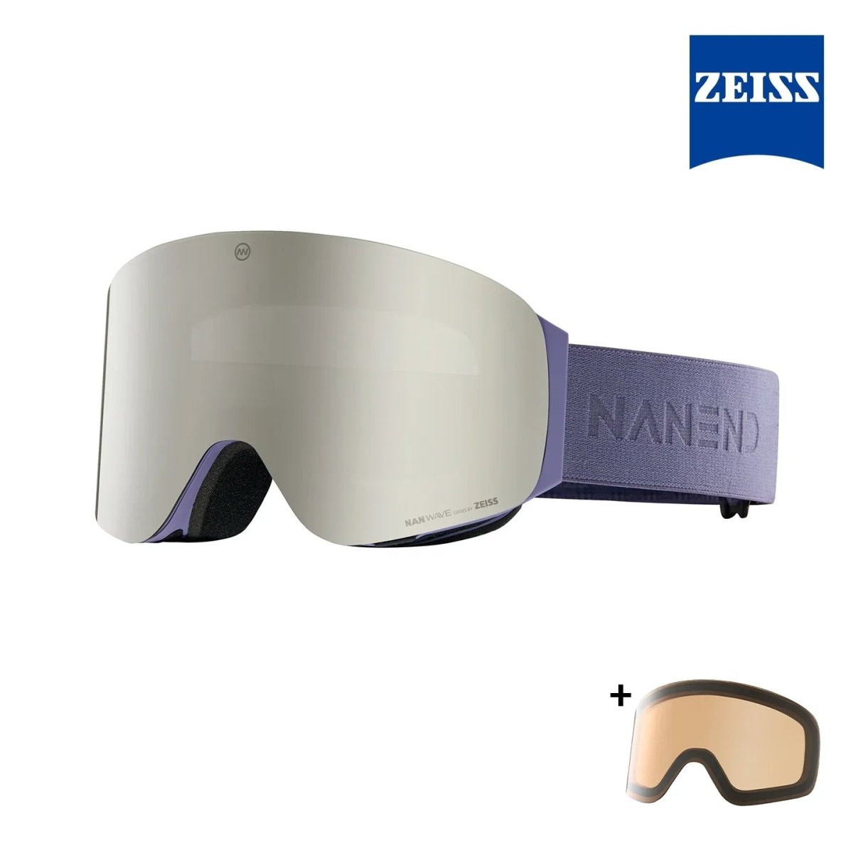 dual lens ski goggles NANEND Wilderness Double Zeiss Lens Wave Magnetic Ski Goggles NG14pro