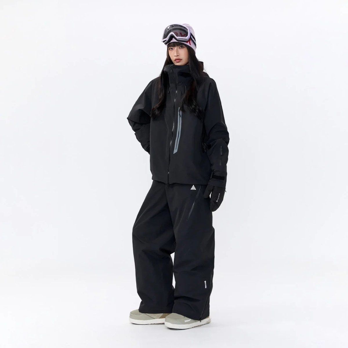 NANEND New 3L hard - shell waterproof reflective design & includes RECCO ski jacket - Unisex - NANEND