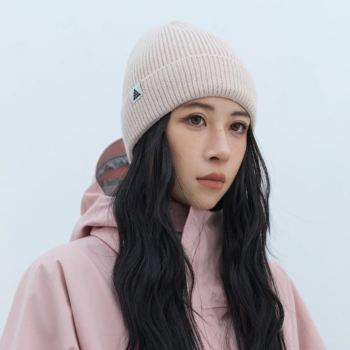 NANEND New colorful solid color versatile warm knitted ski beanies - NANEND