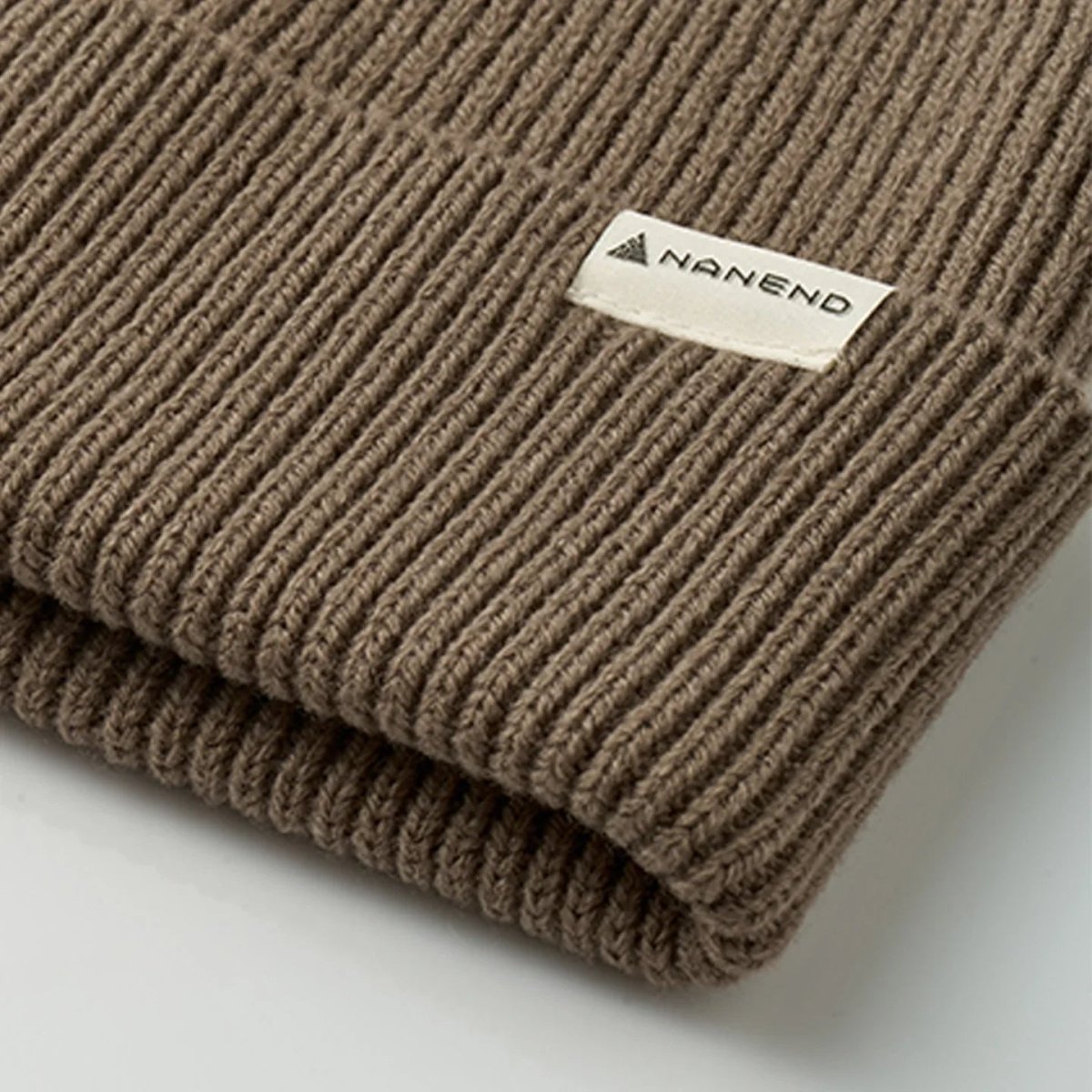 NANEND New Merino wool blend warm and breathable plain knit ski beanies - NANEND