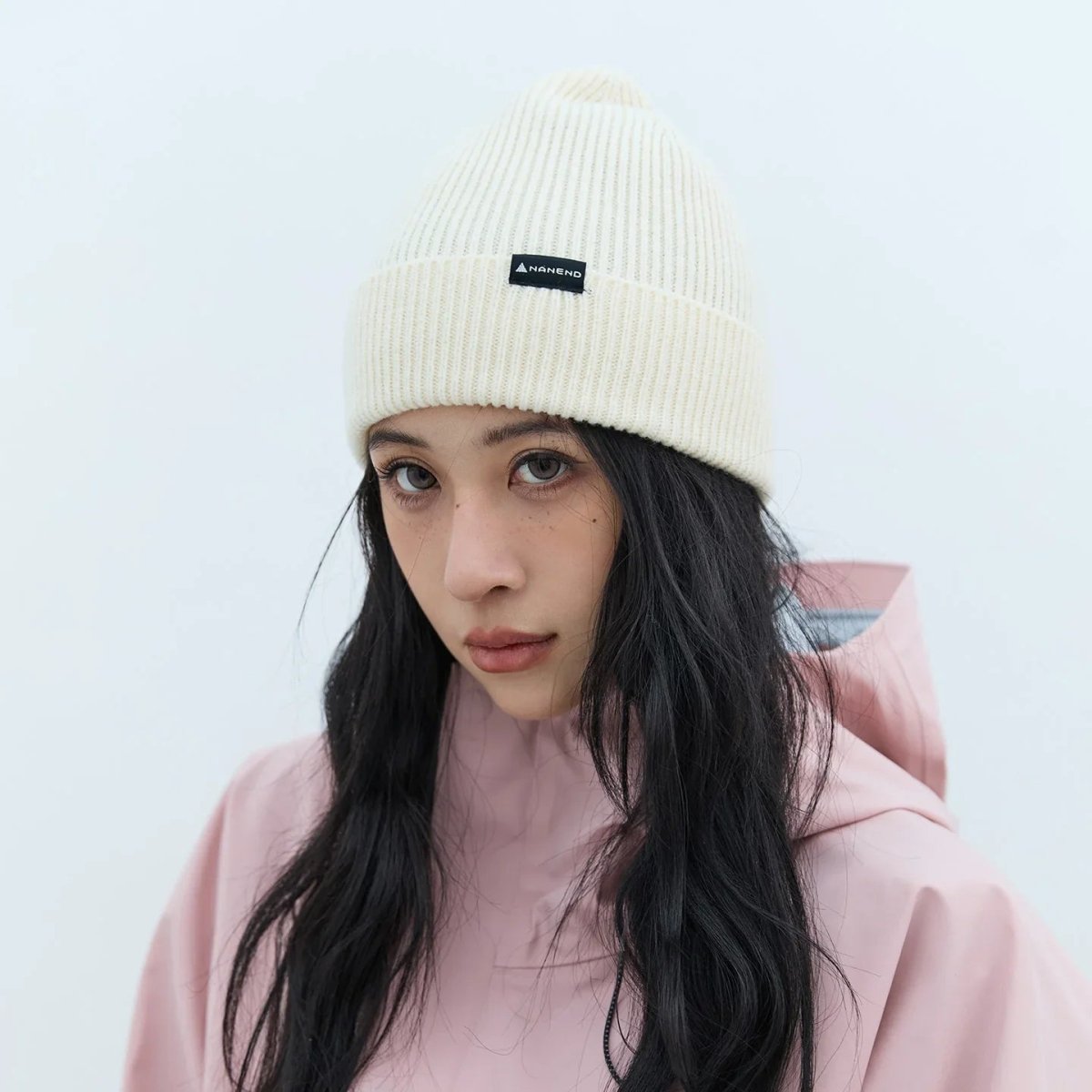 NANEND New Merino wool blend warm and breathable plain knit ski beanies - NANEND