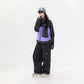 NANEND New plaid color - blocked workwear design ski suit set - Unisex - NANEND