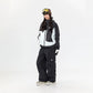 NANEND New plaid color - blocked workwear design ski suit set - Unisex - NANEND