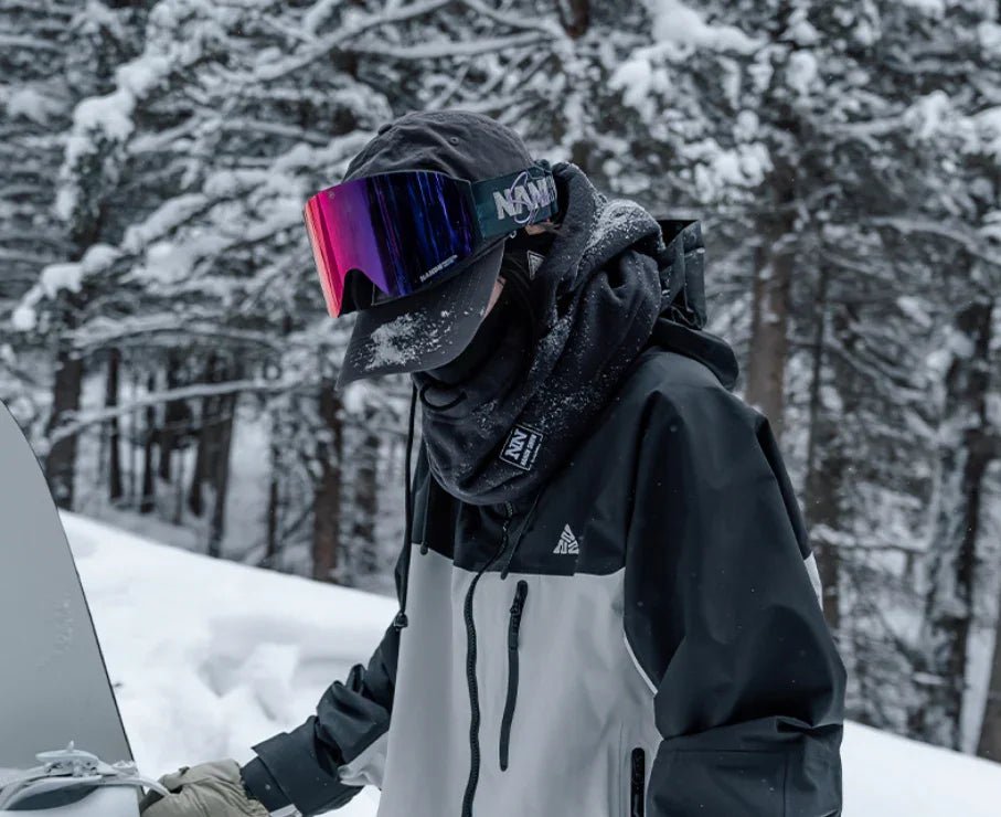 NANEND OTG Cylindrical breathable HD anti - fog flip - up ski goggles NG17 - NANEND