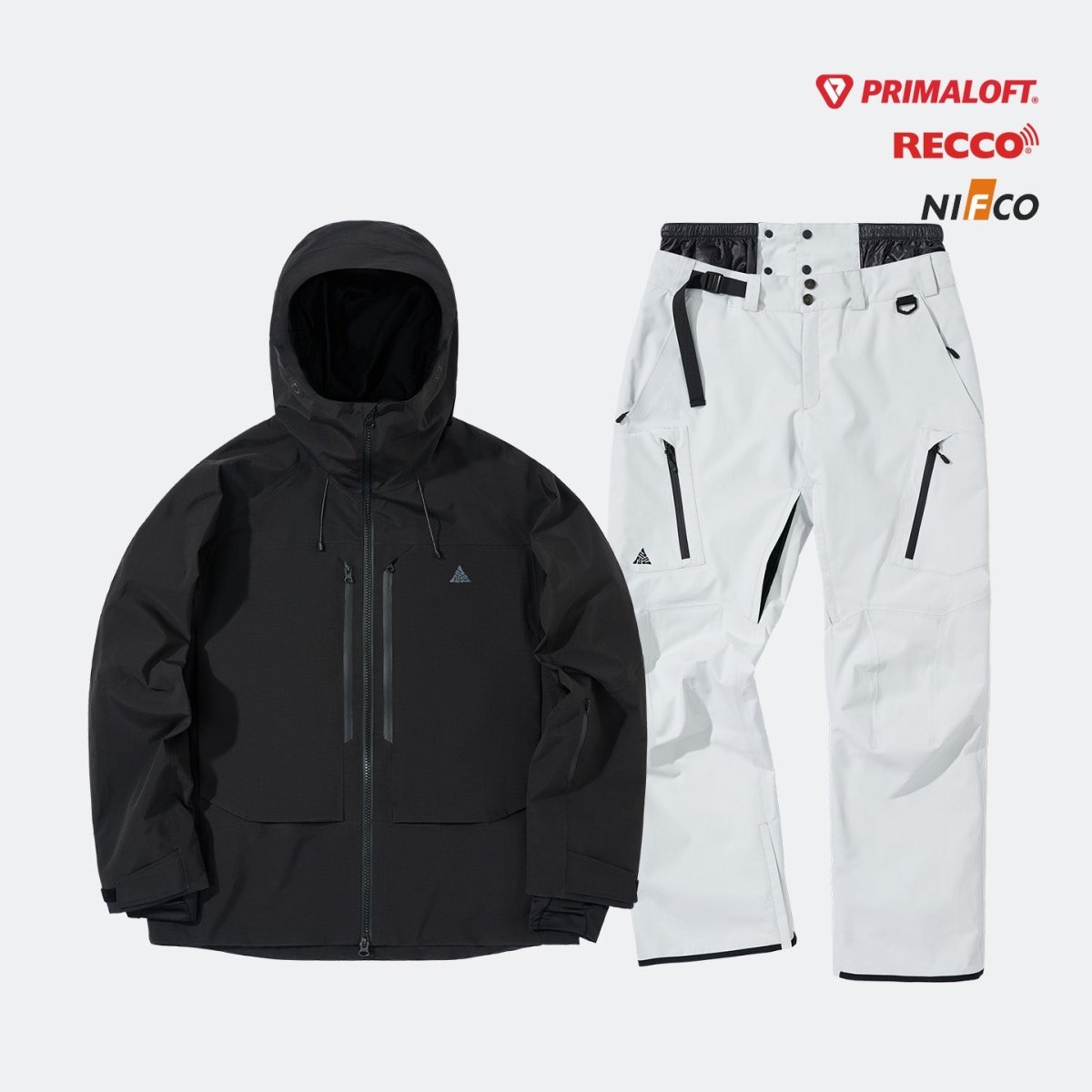 NANEND P cotton - filled & built - in RECCO waterproof and warm snowsuit set - Unisex - NANEND