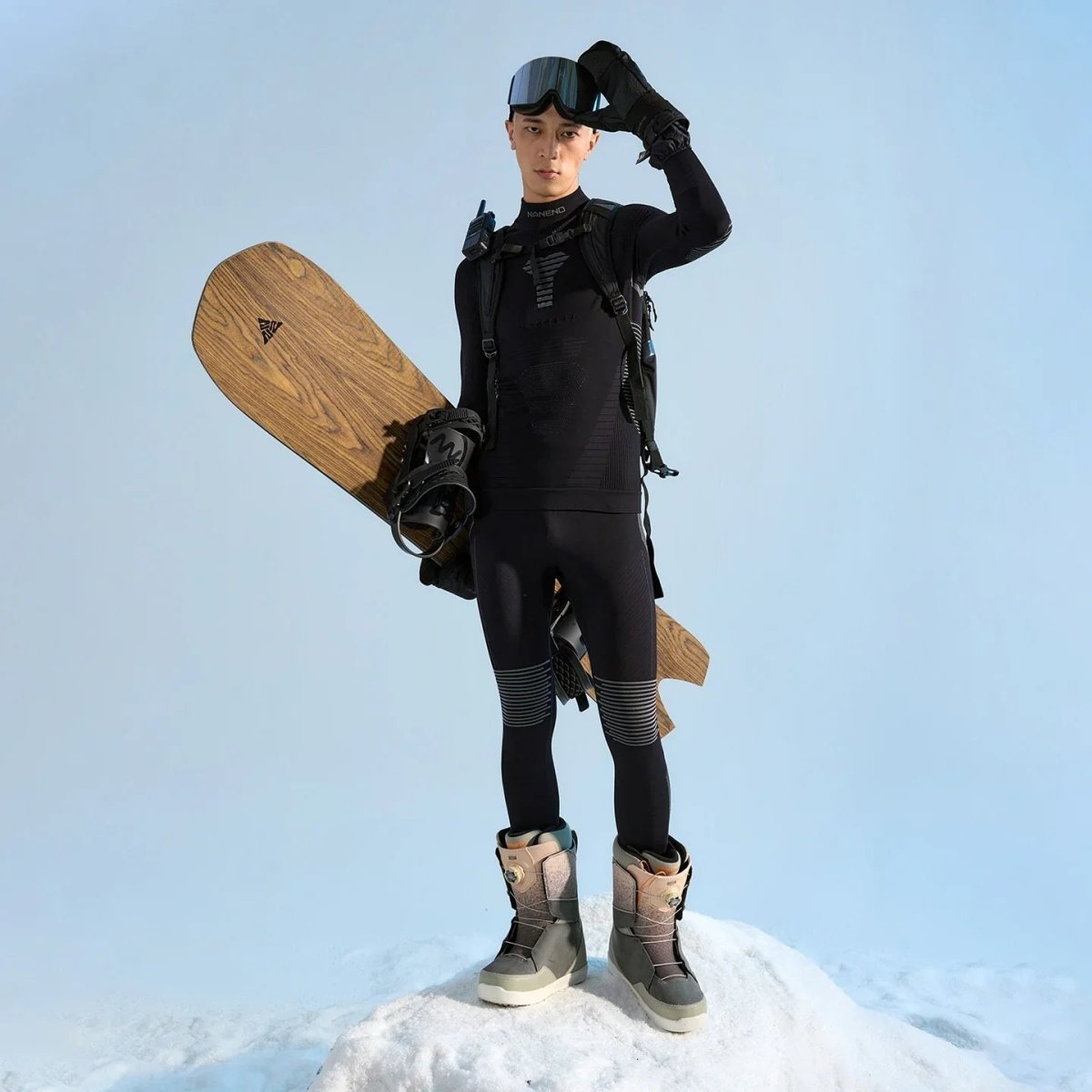 NANEND Professional Lycra Compression Ski Set for Men and Women - Insulated Basic Layer Quick - Drying - NANEND