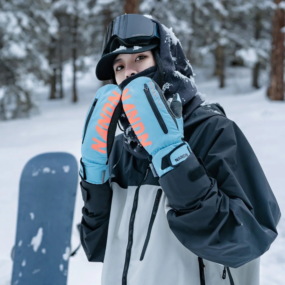 NANEND Professional ski gloves with built - in wrist protection and waterproof design - NANEND