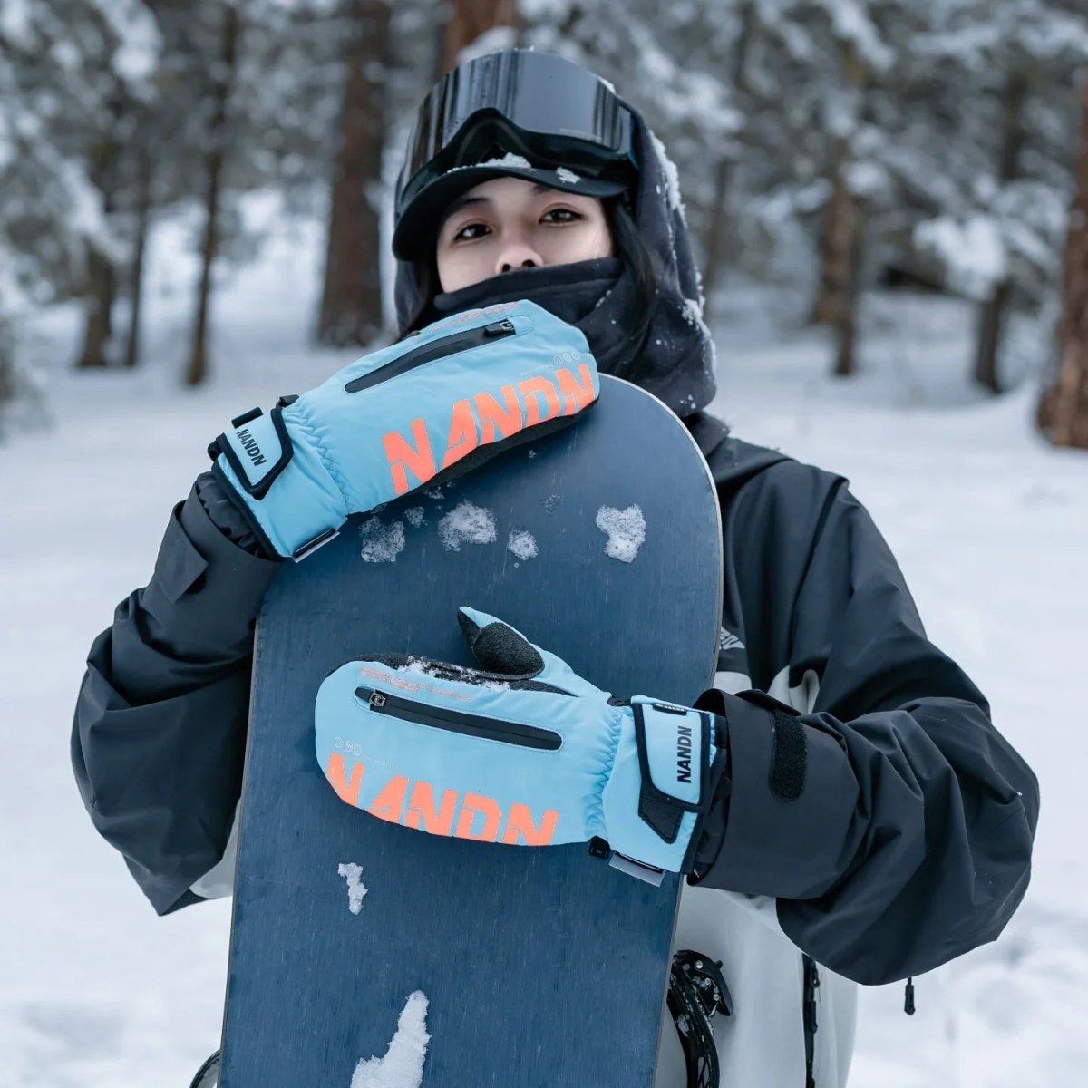 NANEND Professional ski gloves with built - in wrist protection and waterproof design - NANEND