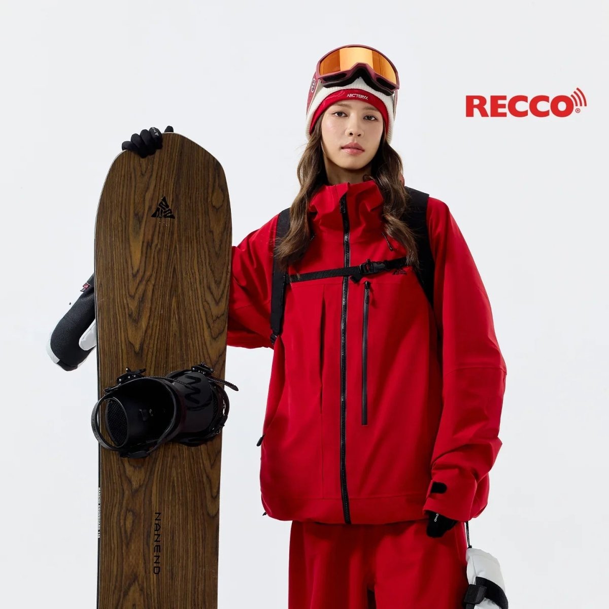NANEND Skyline CORE Series Built - in RECCO 3L Waterproof Fully Seamed Ski Jacket - Unisex - NANEND
