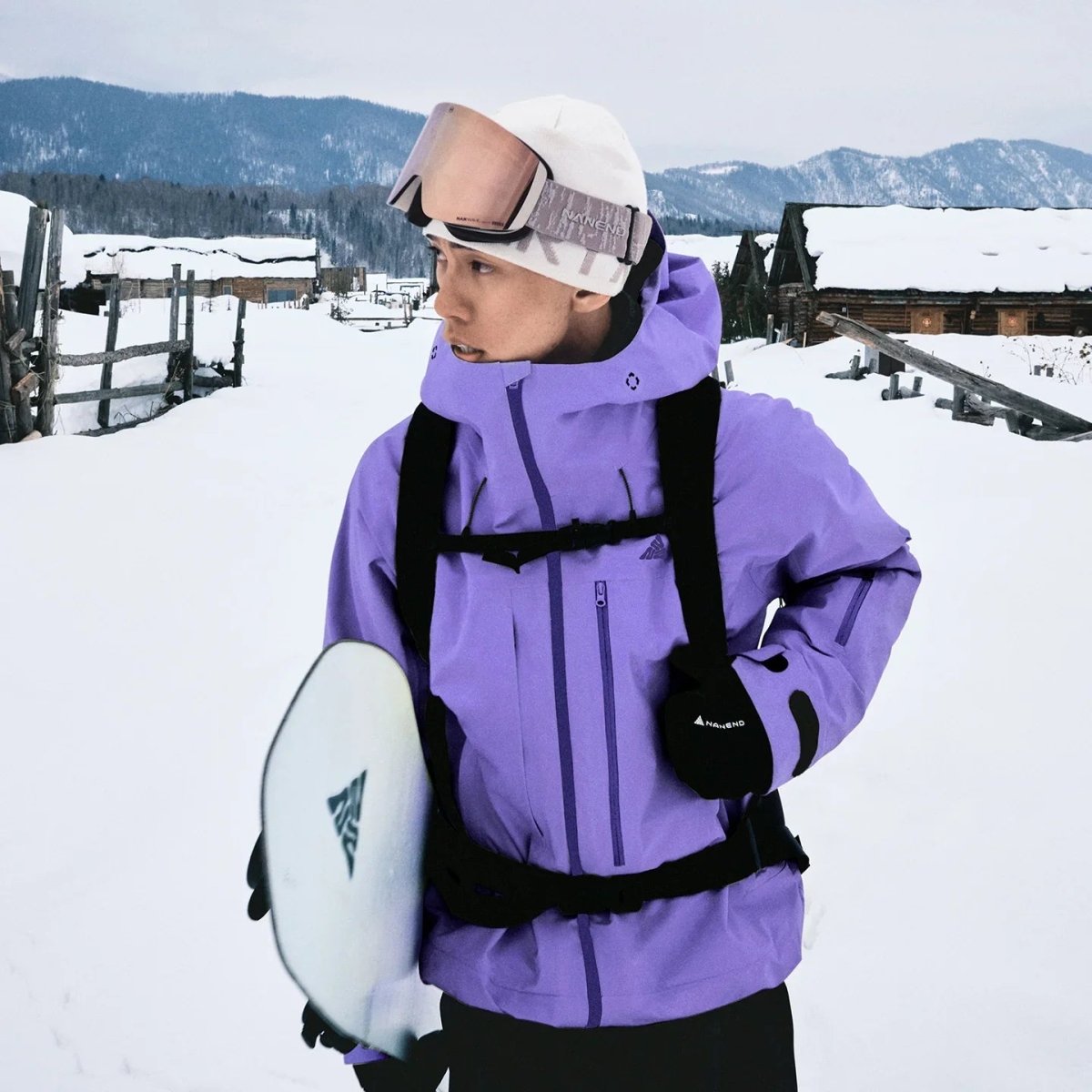 NANEND Skyline CORE Series Built - in RECCO 3L Waterproof Fully Seamed Ski Jacket - Unisex - NANEND