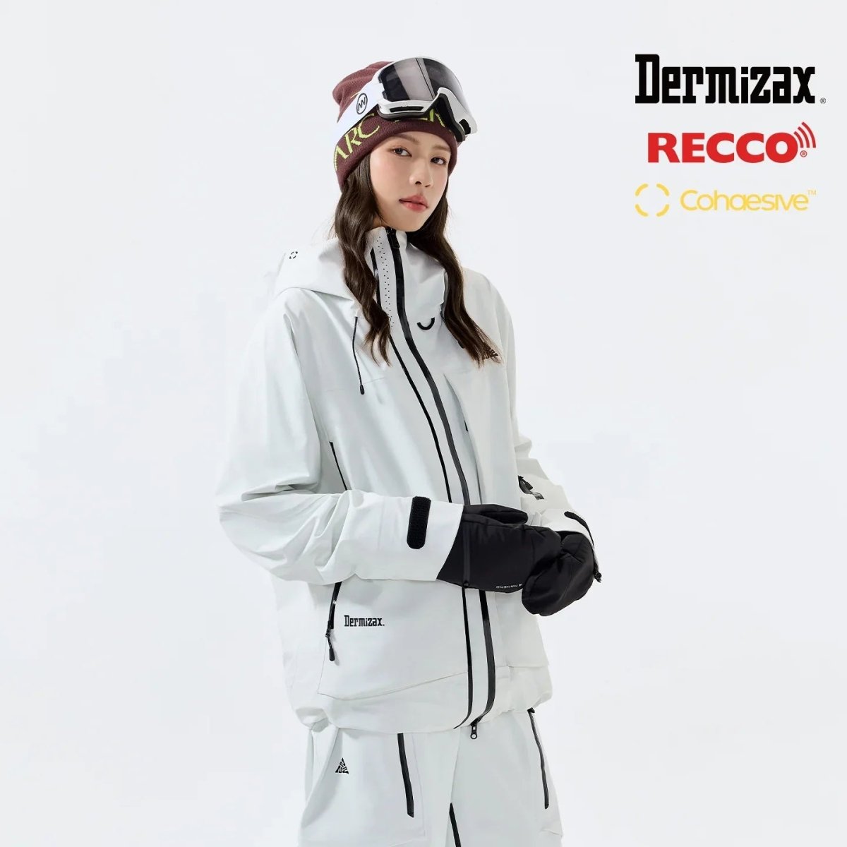 NANEND Skyline PRO Series New High - End Dermizax 3L Hardshell Professional Protective Ski Jacket - Unisex - NANEND