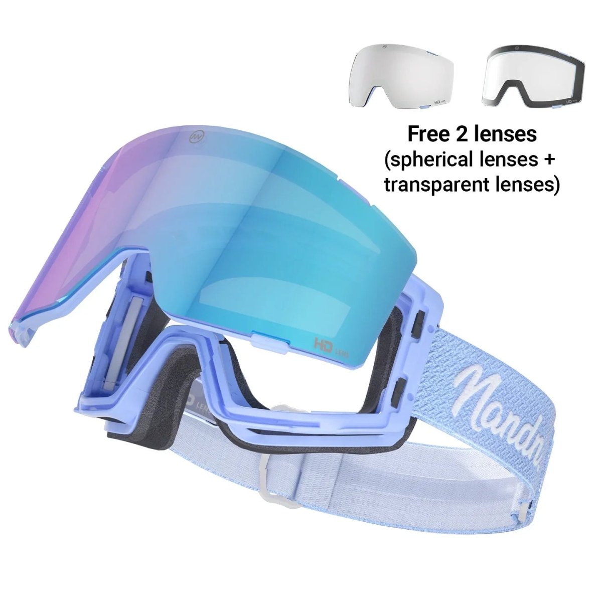NANEND Three - lens all - weather magnetic Ski Goggles NG19 - NANEND