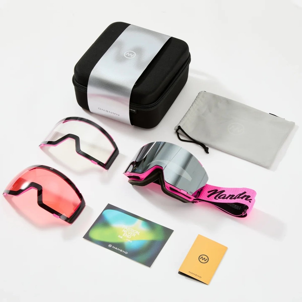 NANEND Three-lens Magnetic Ski Goggles NG19 - All-Weather