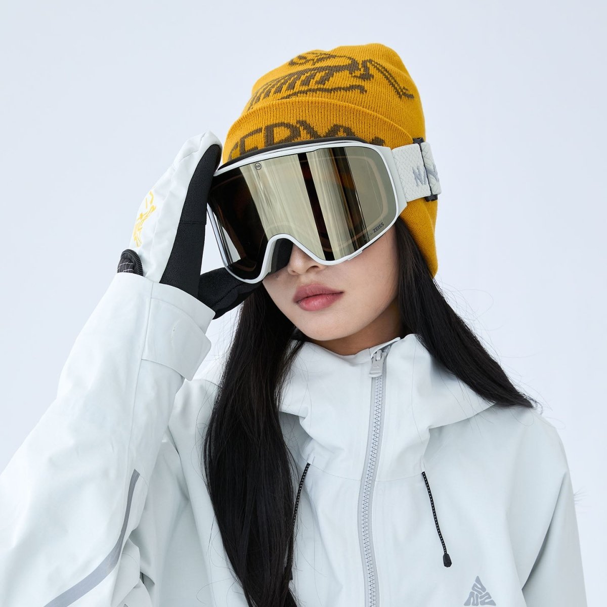 NANEND Transient - Dual ZEISS Lens Anti - Fog Bamboo Textured Straps Ski Goggles NG24Pro - NANEND