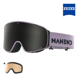 NANEND Transient - Dual ZEISS Lens Anti - Fog Bamboo Textured Straps Ski Goggles NG24Pro - NANEND