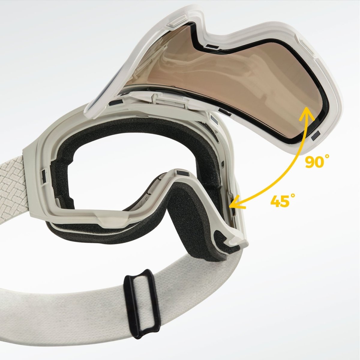 NANEND Transient - Dual ZEISS Lens Anti - Fog Bamboo Textured Straps Ski Goggles NG24Pro - NANEND