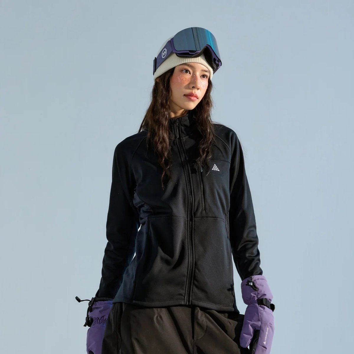 Nanend Warm Moisture - Repelling Fleece Jacket Women Inner Layer for Outdoor Skiing - NANEND