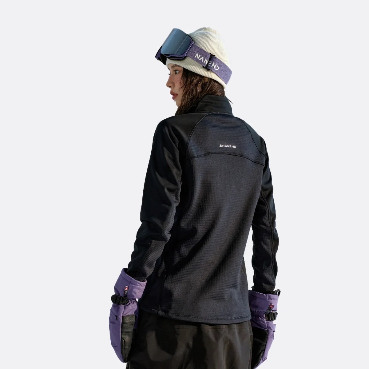 Nanend Warm Moisture - Repelling Fleece Jacket Women Inner Layer for Outdoor Skiing - NANEND