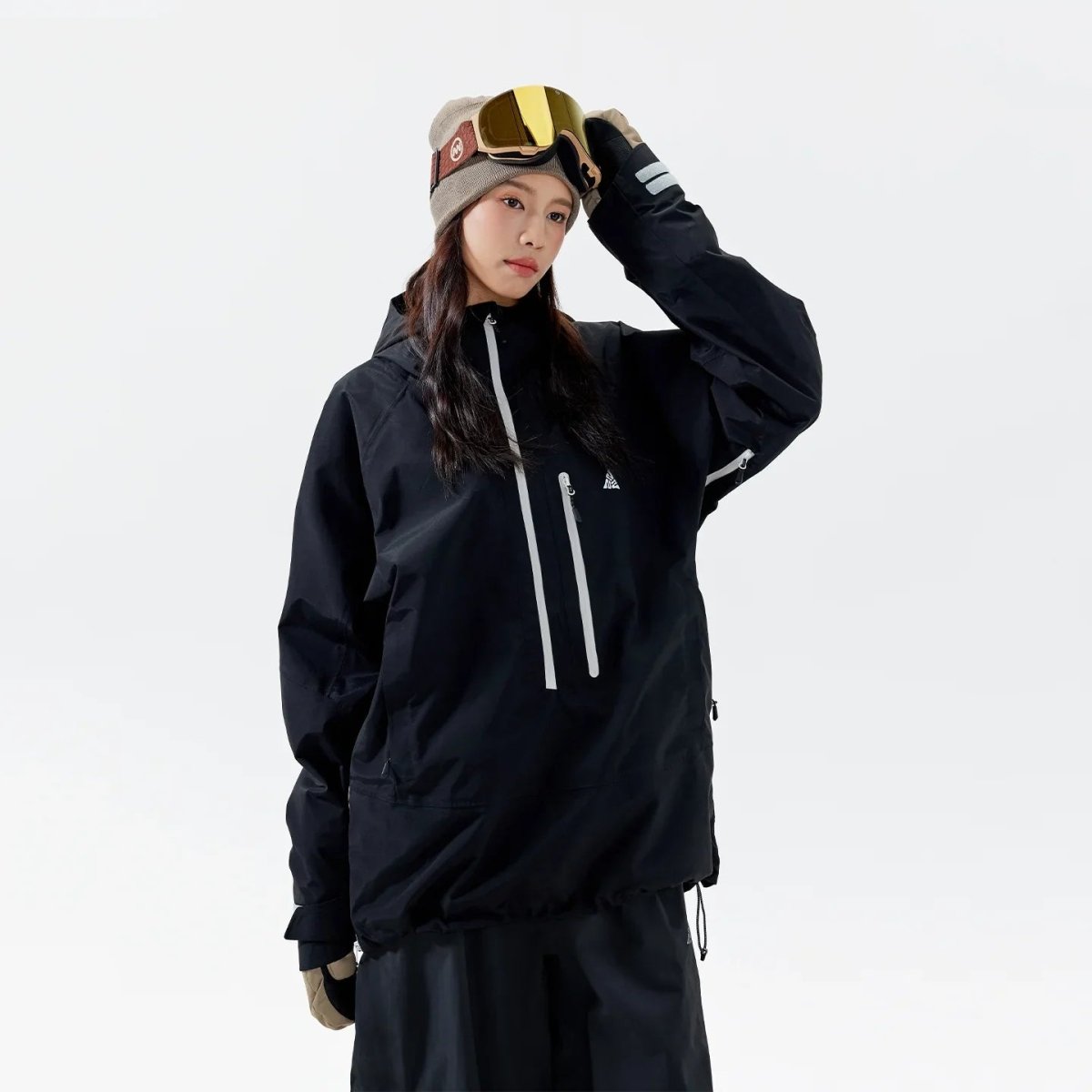 NANEND Waterproof and windproof hooded loose - fitting ski jacket - Unisex - NANEND