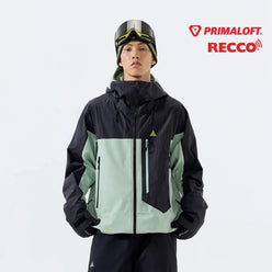 NANEND Waterproof & P Cotton Color - blocked Ski Jacket with RECCO Unisex - NANEND