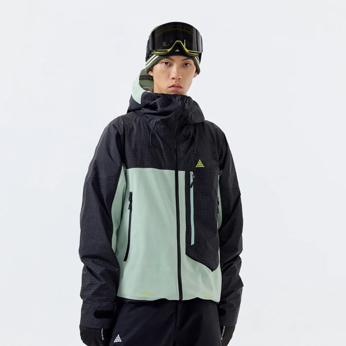 NANEND Waterproof & P Cotton Color - blocked Ski Jacket with RECCO Unisex - NANEND