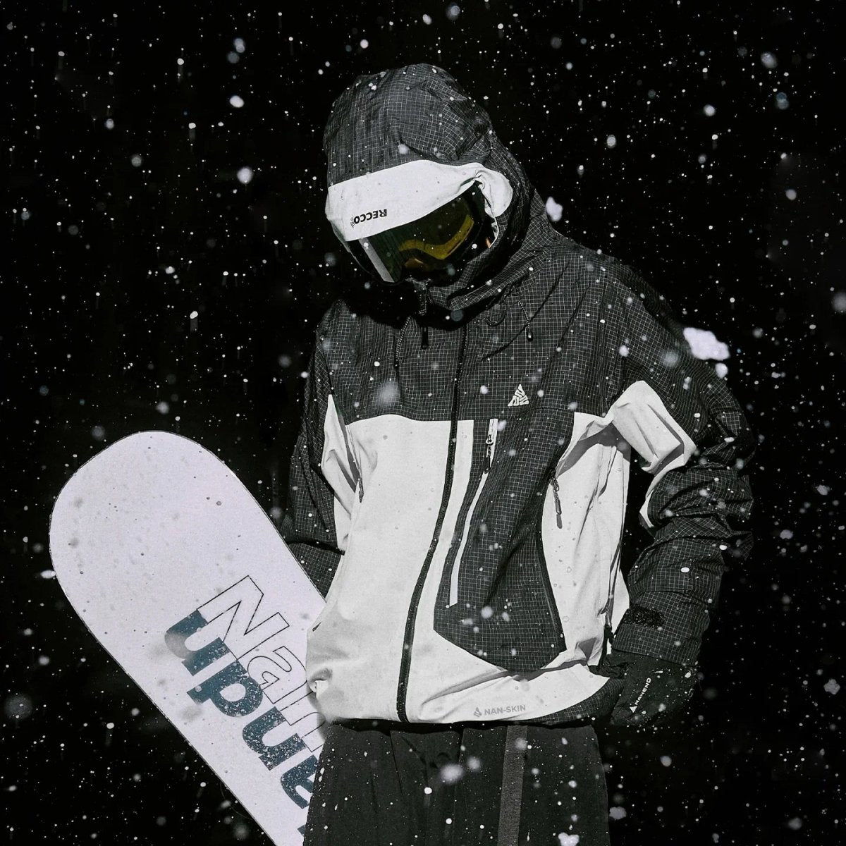 NANEND Waterproof & P Cotton Color - blocked Ski Jacket with RECCO Unisex - NANEND