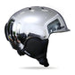NANEND Wide - brimmed warm laser gradient electroplated silver ski helmet NT31 III - NANEND