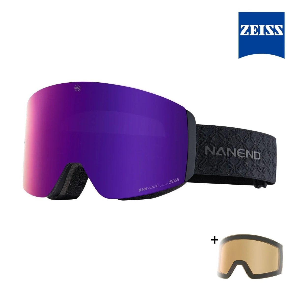 NANEND Wilderness Double Zeiss Lens Wave Magnetic Ski Goggles NG14pro - NANEND