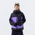 Plaid color-blocked P cotton warm RECCO ski jacket - Unisex - NANEND