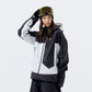 Plaid color-blocked P cotton warm RECCO ski jacket - Unisex - NANEND