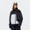 Plaid color-blocked P cotton warm RECCO ski jacket - Unisex - NANEND
