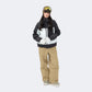 Plaid color-blocked warm workwear-style ski suit - Unisex - NANEND（
Black and white top + Khaki pants）