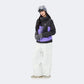 Plaid color-blocked warm workwear-style ski suit - Unisex - NANEND（
Black and purple top + Snow Mountain White Pants）