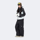 Plaid color-blocked warm workwear-style ski suit - Unisex - NANEND（Black and white top + Black pants）