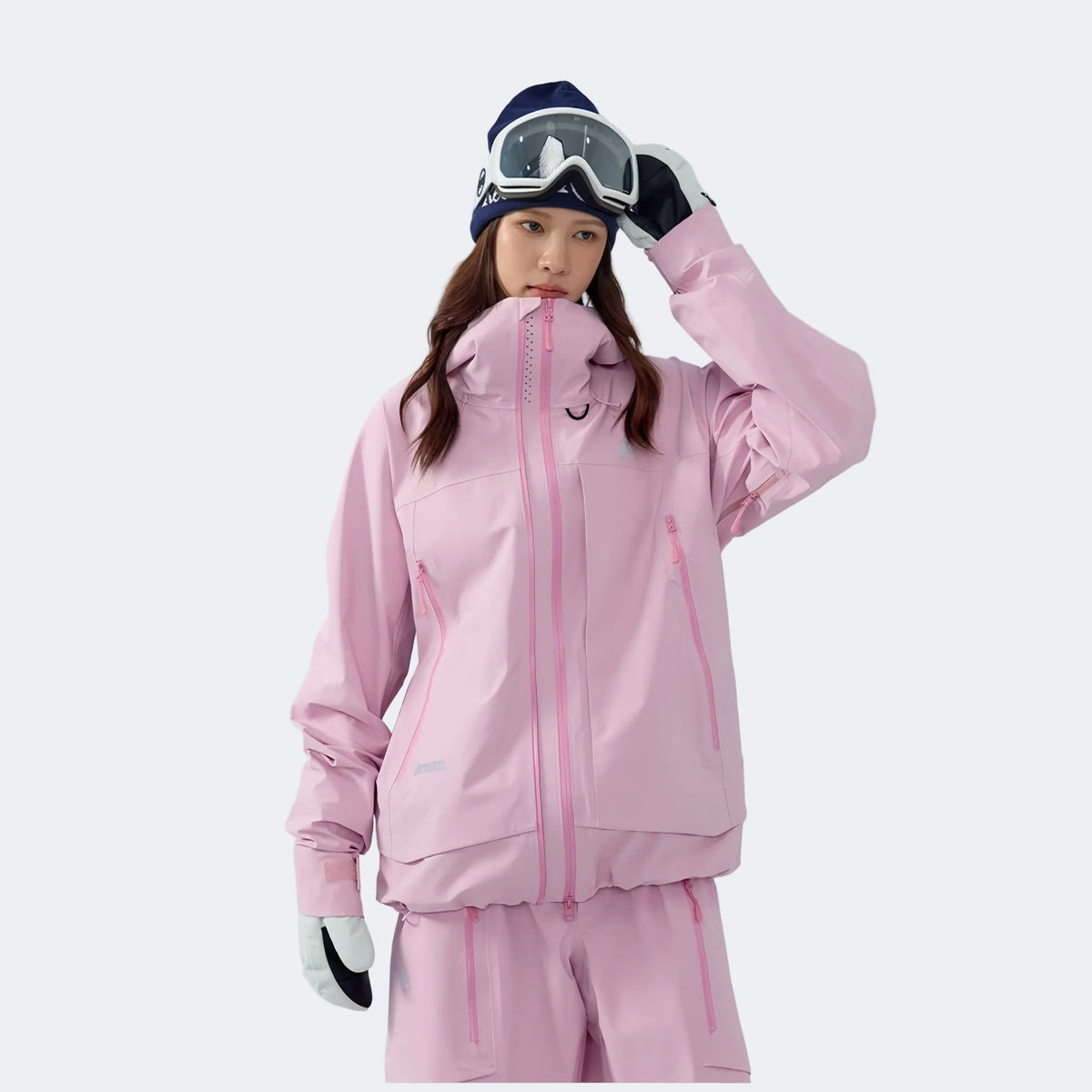 Skyline PRO Series Dermizax Hard Shell Alpine Ski Jacket – Unisex - NANEND（Sunset Pink）