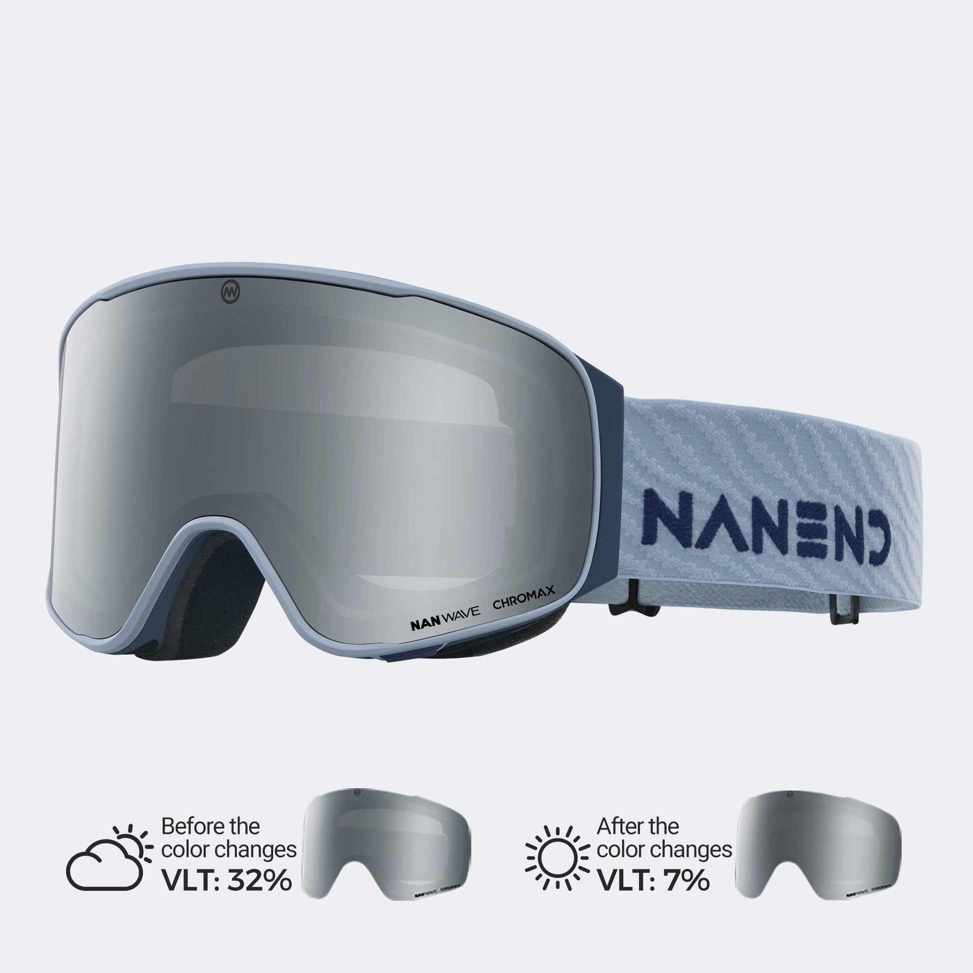 Small-framed, all-weather, photochromic flip-top Ski Goggles NG24MAX