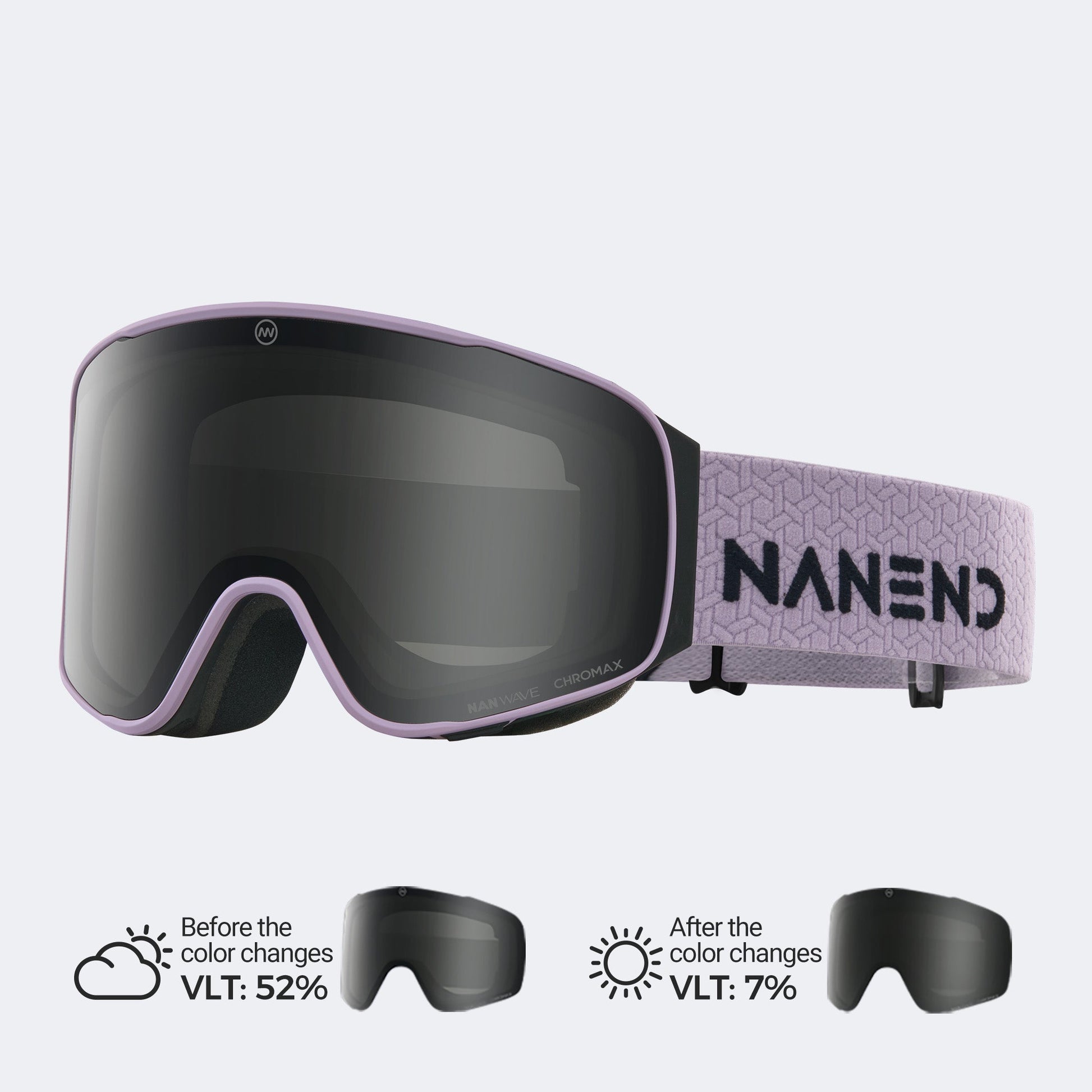 Small-framed, all-weather, photochromic flip-top Ski Goggles NG24MAX