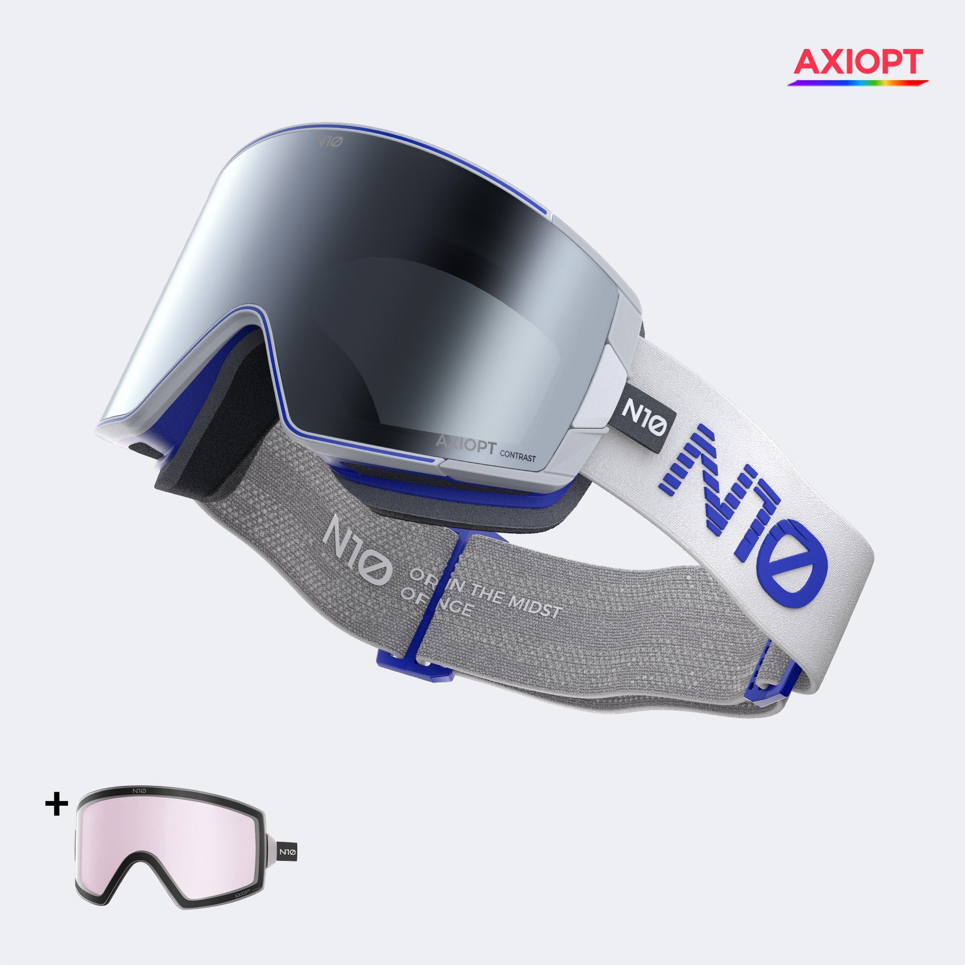 SNAP Master – AXIOPT High-Contrast Anti-Fog Magnetic Side Opening Ski Goggles N10 - NANEND