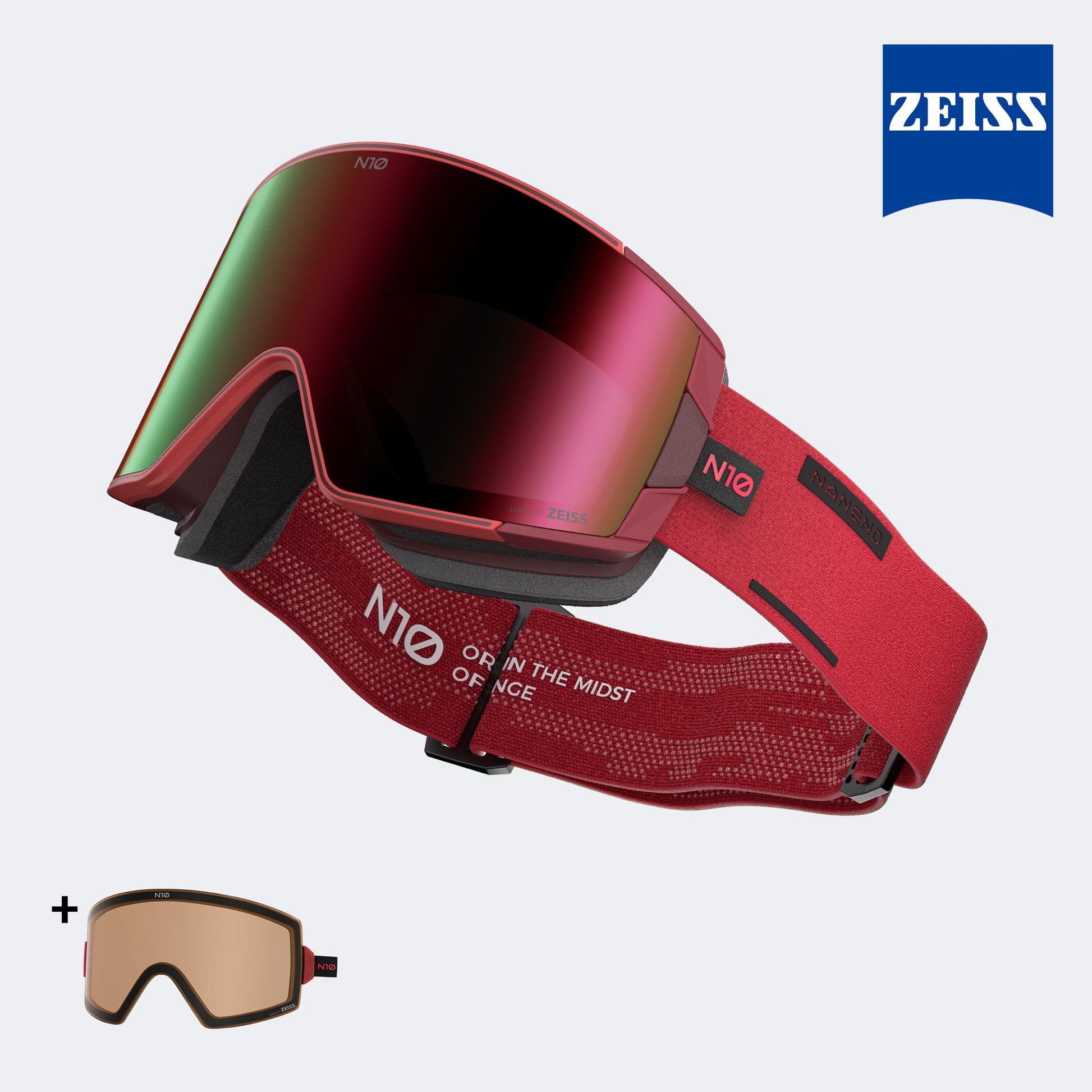 SNAP MASTER Zeiss HD Side-Open Magnetic Ski Goggles N10cs