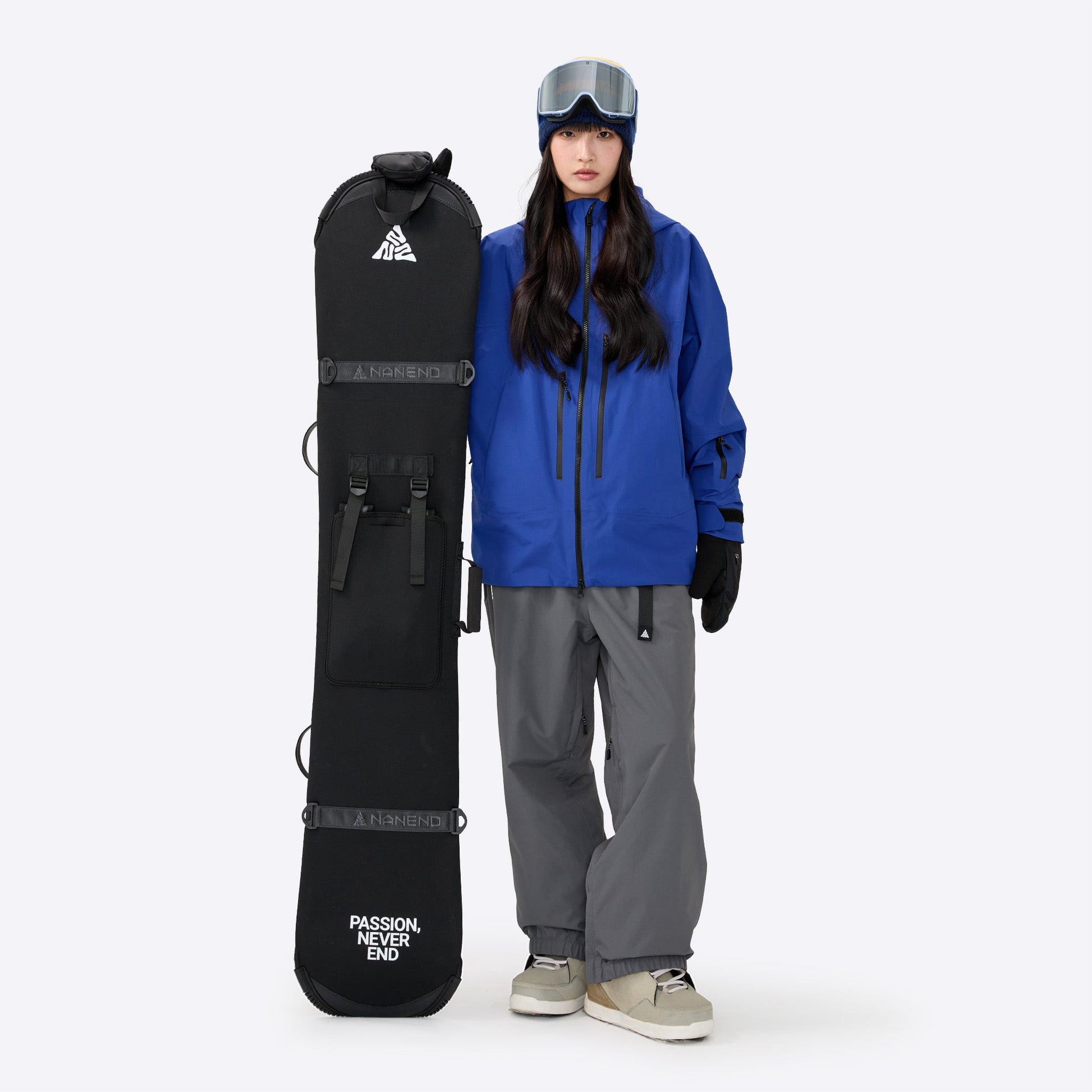 Snowboard Bag – Convertible Single/Double Shoulder Strap with Helmet Carry - NANEND