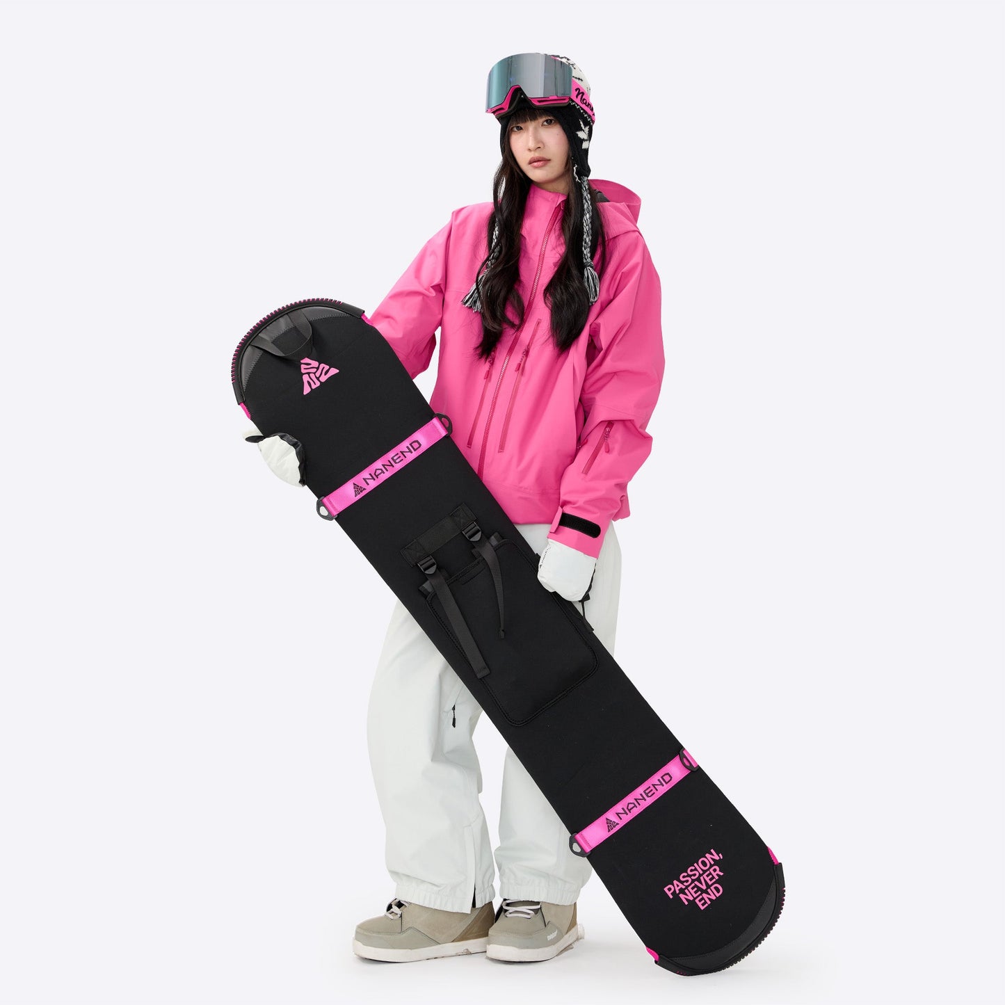 Snowboard Bag – Convertible Single/Double Shoulder Strap with Helmet Carry - NANEND