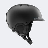 Wide-brimmed warm and shockproof ski helmet NT31 II (Matte Black) - NANEND